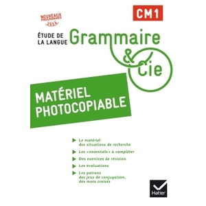 GRAMMAIRE & CIE CM1 MATERIEL PHOTOCOPIABLE ED.2016