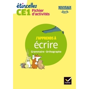 ETINCELLES CE1 - ETUDE DE LANGUE FICHIER ACTIVITES - ED.17