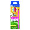 +COULEURS GÉANTES 6 CRAYONS COULEURS FLUOS ASSORTIS