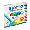 TURBO MAXI 12 FEUTRES COLORIS ASSORTIS