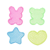 8 PLAQUES AQUA PERLES - 2X4 MOTIFS