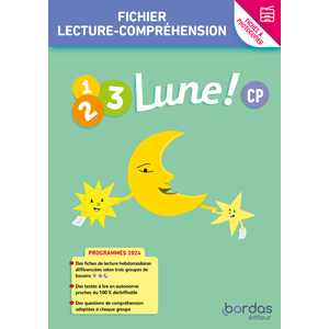 1, 2, 3, LUNE - METHODE DE LECTURE CP - 2024 - FICHIER À PHO