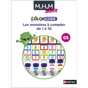 MHM - MATERNELLE ET COLORCODE GS - LES MONSTRES À COMPTER DE 1 À 10