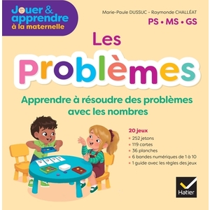 JOUER POUR APPRENDRE PS, MS, GS - LES PROBLÈMES - BOITE DE JEUX - ED. 2022