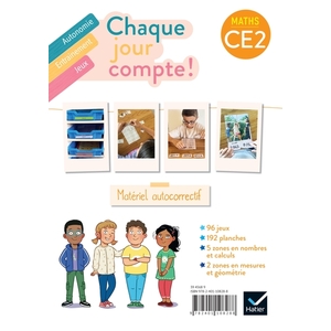 CHAQUE JOUR COMPTE CE2 - MATÉRIEL AUTOCORRECTIF - ED. 2025