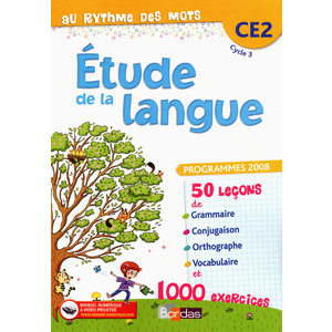 AU RYTHME DES MOTS CE2 MANUEL ETUDE DE LA LANGUE ED.2010
