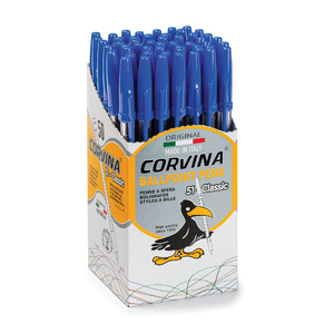 CORVINA 50 STYLOS BILLE POINTE MOYENNE BLEU