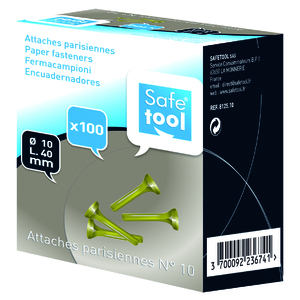 100 ATTACHES PARISIENNES 40MM N°10