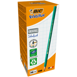 ÉCOLUTIONS HB BOÎTE 100 CRAYONS GRAPHITE DONT 5 GRATUIT