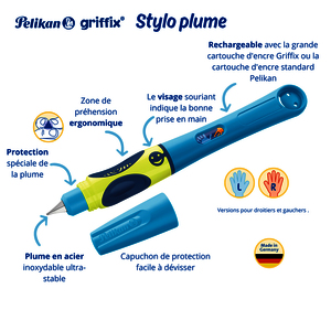 1 STYLO PLUME GAUCHER GRIFFIX