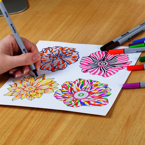 PELIKAN 96 10 FEUTRES ECRITURE FINE COLORIS ASSORTIS