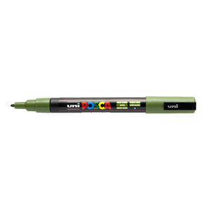 MARQUEUR POSCA VERT FONCE PC-3M PTE CONIQUE FINE