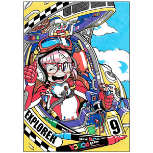 #MALLETTE 20 POSCA THEME MANGA POINTES ET COULEURS ASSORTIES + 3 PLANCHES ATELIER