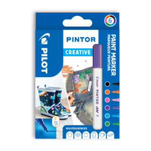 PINTOR POINTE FINE 6 COLORIS FUN ASSORTIS