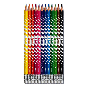 OOPS COLORPEPS 12 CRAYONS COULEURS EFFACABLES COLORIS ASSORTIS
