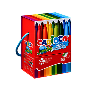 JUMBO 30 FEUTRES POINTE EXTRA LARGE COLORIS ASSORTIS