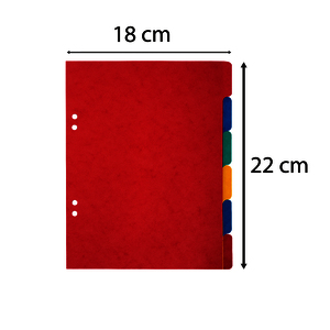 INTERCALAIRES 17X22 CARTE LUSTRÉE 6 POSITIONS