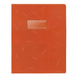 PROTÈGE-CAHIER PLASTIQUE 24X32 OPAQUE ORANGE 22/00É