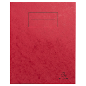 PROTÈGE-CAHIER ROUGE CARTON 17X22 2 RABATS 225GR