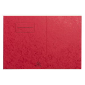 PROTÈGE-CAHIER ROUGE CARTON 17X22 2 RABATS 225GR