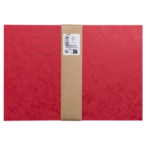 PROTÈGE-CAHIER ROUGE CARTON 17X22 2 RABATS 225GR