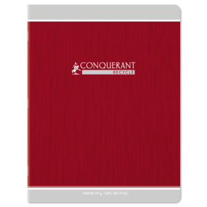 CAHIER CONQUERANT CLASSIQUE AGRAFE 170X220 48P 90G SEYES RECYCLÉ