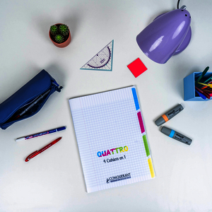 CAHIER 4 EN 1 PP 24X32 140P SÉYÈS