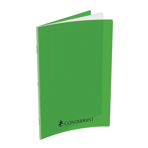 CAHIER PP VERT 24X32 192P SÉYÈS 70G PIQURE