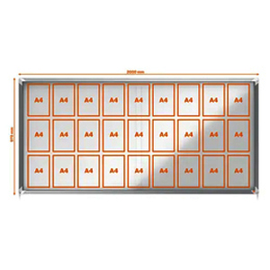 1 VITRINE PREMIUM PLUS INTERIEUR MAGNETIQUE 27 FEUILLES A4