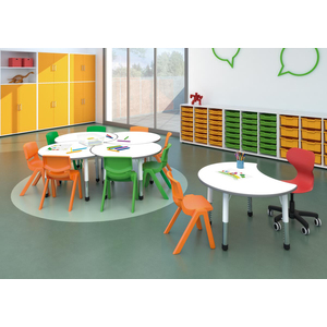 TABLE RONDE MÉTAL Ø 95CM MATERNELLE