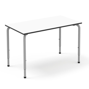 TABLE RECTANGULAIRE MÉTAL 120 X 65 CM PRIMAIRE À LYCÉE