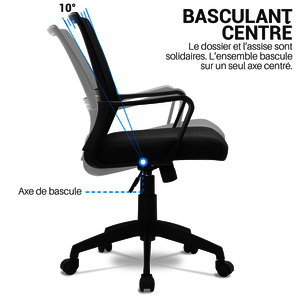 FAUTEUIL OPERATEUR SIENA NOIR