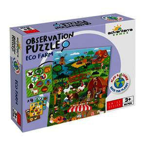 1 PUZZLE LA FERME ECOLOGIQUE 40 PIECES