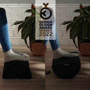 1 REPOSE-PIEDS REGLABLE ERGO COSY COLORIS GRIS