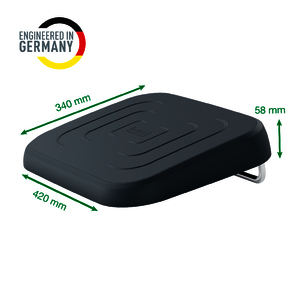 1 REPOSE-PIEDS PLASTIQUE COLORIS GRIS