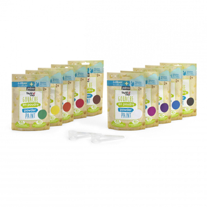 GOUACHE EN POUDRE CLASSPACK 10 X 180G COLORIS ASSORTIS + ACCESSOIRES