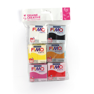 FIMO SOFT 10 PAINS 57G COLORIS ASSORTIS