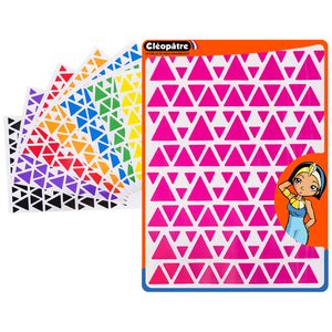 2160 GOMMETTES TRIANGLES TAILLES ET COLORIS ASSORTIS