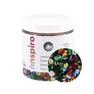 PAILLETTES SEQUINS COLORIS ASSORTIS 120G (9000 PIÈCES)