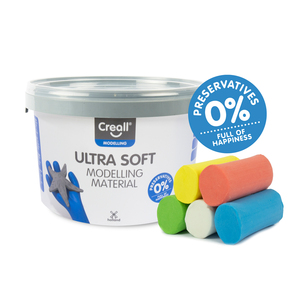 ULTRA SOFT PATE À MODELER 5 X 220G COLORIS VIFS ASSORTIS