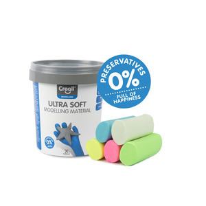 ULTRA SOFT PATE À MODELER 5 X 220G COLORIS PASTELS ASSORTIS