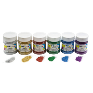 PAILLETTES BIODEGRADABLES ULTRA FINES CLASSPACK 6 FLACONS X 22G COLORIS ASSORTIS