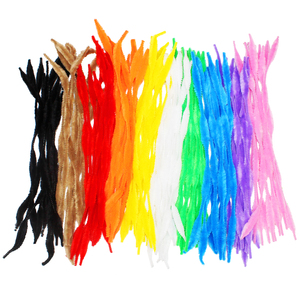 100 CHENILLES SPIRALES 10MM COLORIS ASSORTIS