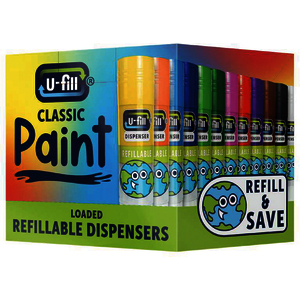 1 BOITE DE 12 RECHARGES POUR STICKS GOUACHE COLORIS ASSORTIS