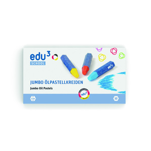 EDU3 12 PASTELS JUMBO COLORIS ASSORTIS