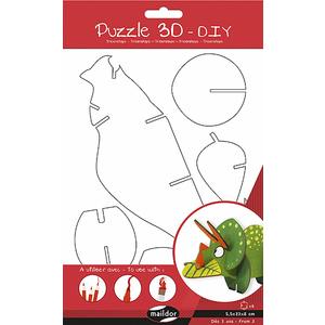 PUZZLE 3D TRICERATOPS GAMME BLANCHE CARTON