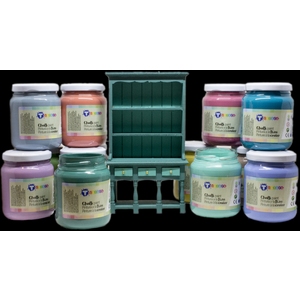 PEINTURE EFFET CRAIE 8 POTS 175ML ASSORTIS