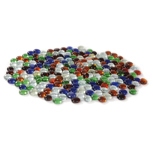 1KG PEPITES DE VERRE TAILLES ET COLORIS ASSORTIS