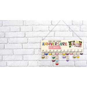 CALENDRIER DES ANNIVERSAIRES BOIS