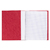 PROTÈGE-CAHIER ROUGE CARTON 17X22 2 RABATS 225GR